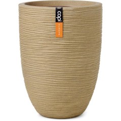 Vase élégant bas - CAPI EUROPE - Rib NL - 34 x 46 cm - Beige