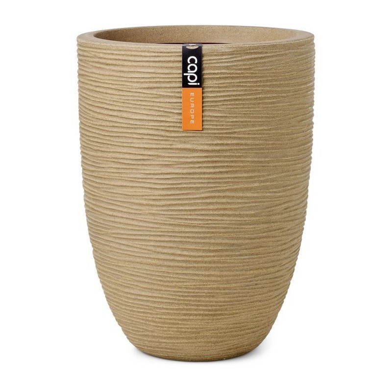Vase élégant bas - CAPI EUROPE - Rib NL - 34 x 46 cm - Beige