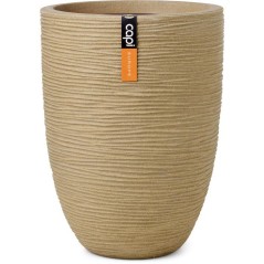 Vase élégant bas - CAPI EUROPE - Rib NL - 46 x 58 cm - Beige