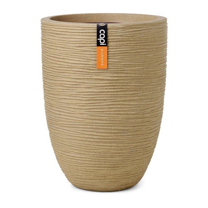 Vase élégant bas - CAPI EUROPE - Rib NL - 46 x 58 cm - Beige