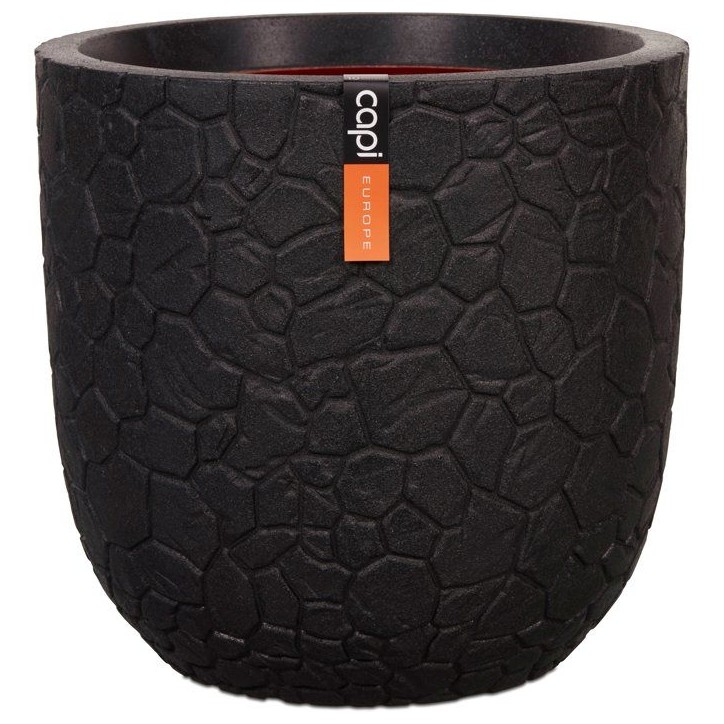 Pot boule - CAPI EUROPE - Clay NL - 43 x 41 cm - Noir Pot boule - CAPI EUROPE - Clay NL - 43 x 41 cm - Noir