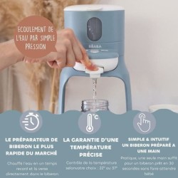 Préparateur de biberons - BEABA - BIB'EXPRESSO - Bleu baltique