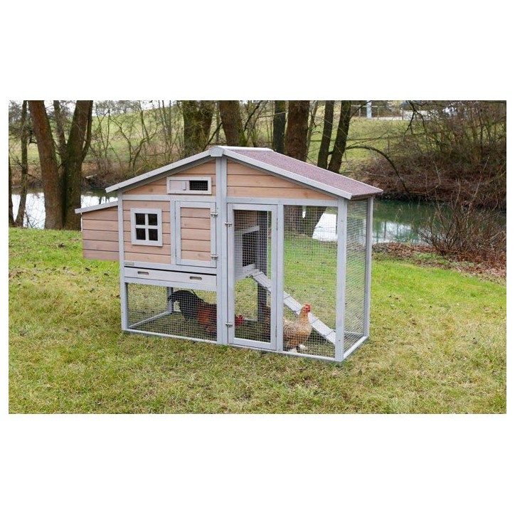 Poulailler Bonny – Cadre sol métal – 181 × 65 × 118 cm