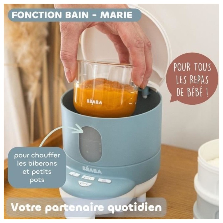 Préparateur de biberons - BEABA - BIB'EXPRESSO - Bleu baltique Préparateur de biberons - BEABA - BIB'EXPRESSO - Bleu baltique