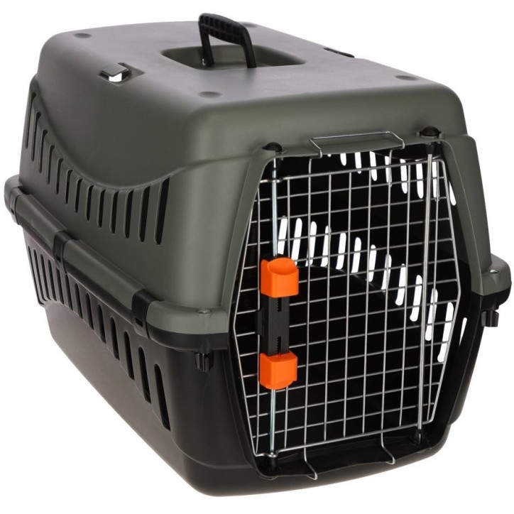 Box de transport - KERBL - Eco - Gris/vert - 58 × 38 × 38 cm Box de transport - KERBL - Eco - Gris/vert - 58 × 38 × 38 cm