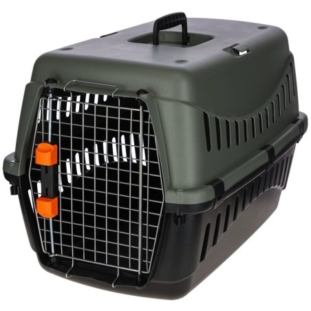 Box de transport - KERBL - Eco - Gris/vert - 58 × 38 × 38 cm