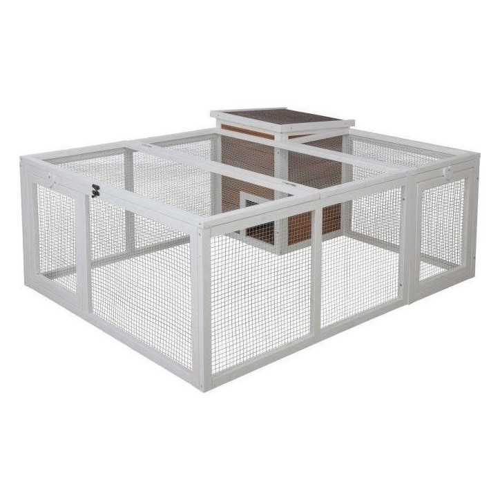 KERBL - Enclos d'extérieur petits animaux - 132 x 102 x 59 cm - Maison intégrée - Grillage KERBL - Enclos d'extérieur petits animaux - 132 x 102 x 59 cm - Maison intégrée - Grillage