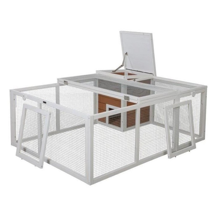 KERBL - Enclos d'extérieur petits animaux - 132 x 102 x 59 cm - Maison intégrée - Grillage KERBL - Enclos d'extérieur petits animaux - 132 x 102 x 59 cm - Maison intégrée - Grillage