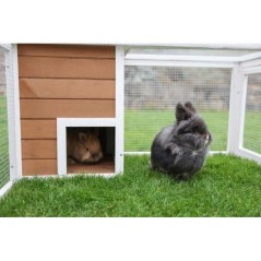 KERBL - Enclos d'extérieur petits animaux - 132 x 102 x 59 cm - Maiso