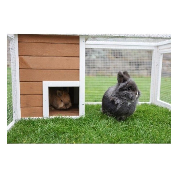 KERBL - Enclos d'extérieur petits animaux - 132 x 102 x 59 cm - Maison intégrée - Grillage KERBL - Enclos d'extérieur petits animaux - 132 x 102 x 59 cm - Maison intégrée - Grillage