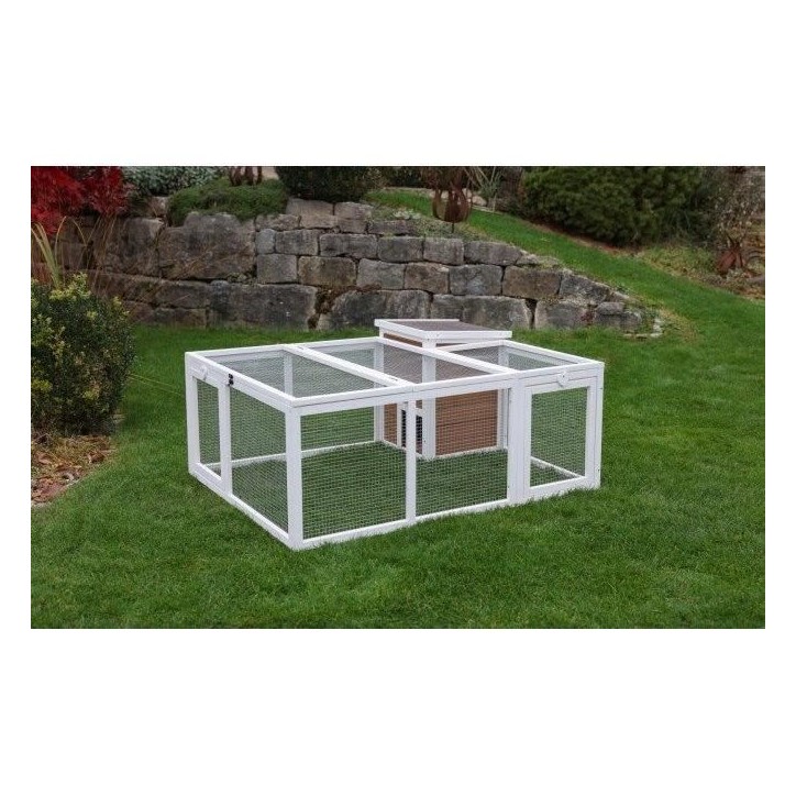 KERBL - Enclos d'extérieur petits animaux - 132 x 102 x 59 cm - Maison intégrée - Grillage KERBL - Enclos d'extérieur petits animaux - 132 x 102 x 59 cm - Maison intégrée - Grillage
