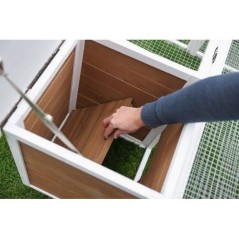 KERBL - Enclos d'extérieur petits animaux - 132 x 102 x 59 cm - Maiso