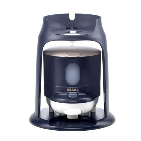 BÉABA - Bib'Expresso - Préparateur-Chauffe Biberon/Petits pots - Température Exacte - Instantané - Bain Marie - Bleu Nuit