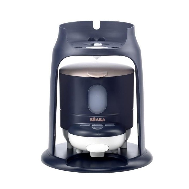 BÉABA - Bib'Expresso - Préparateur-Chauffe Biberon/Petits pots - Température Exacte - Instantané - Bain Marie - Bleu Nuit