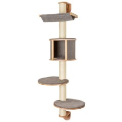 Arbre a chat mural - H. 168 cm - Dolomit Tofana - KERBL - Gris