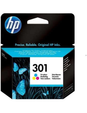 HP 301 Cartouche d'encre trois couleurs authentique (CH562EE) pour HP Envy 4505 et HP DeskJet 1050/1512/2548/3057A