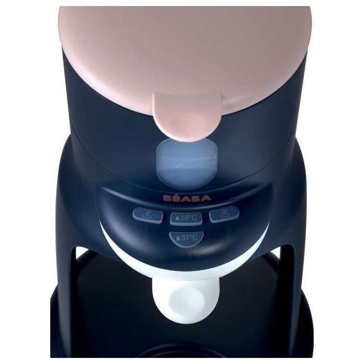 BÉABA - Bib'Expresso - Préparateur-Chauffe Biberon/Petits pots - Température Exacte - Instantané - Bain Marie - Bleu Nuit