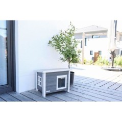 Maison extérieure pour chat en composite, matériau durable - KERBL -