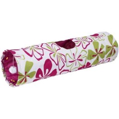 Tunnel pour chat - KERBL - Flower - Multicolore - L. 90 cm × Ø 25 cm