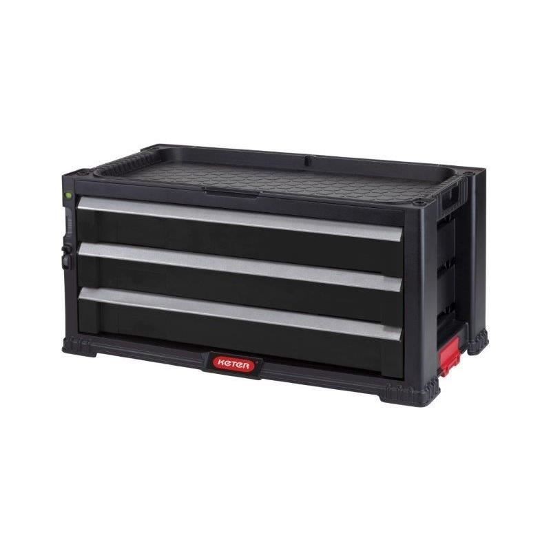 KETER Servante a outils 3 tiroirs - 59 x 29 x 26 cm