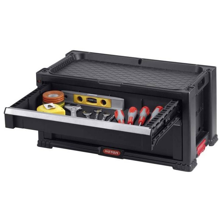 Boîte a outils vide KETER 237790 noir