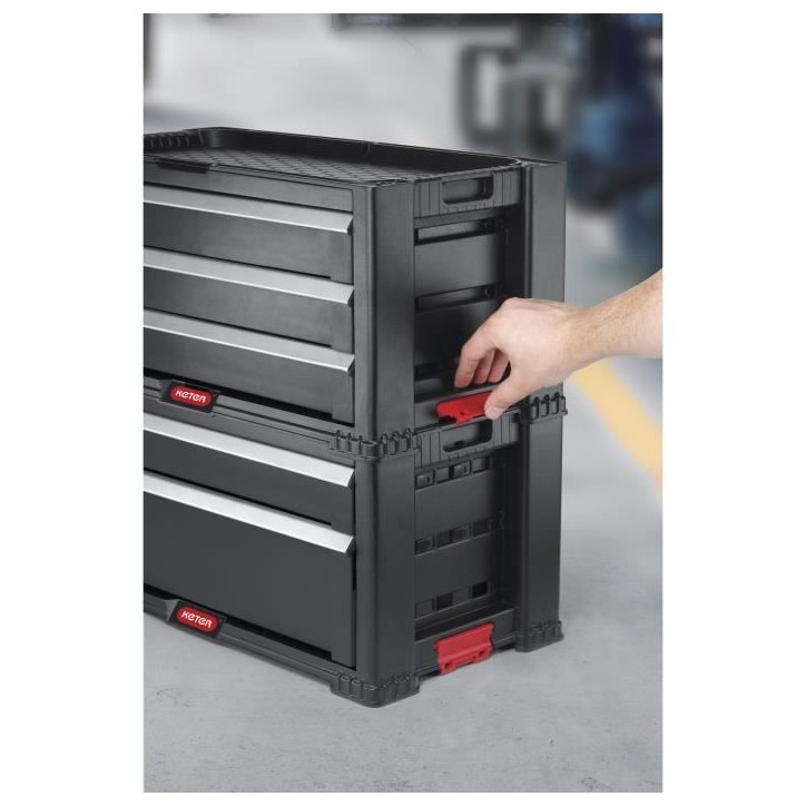Boîte a outils vide KETER 237790 noir