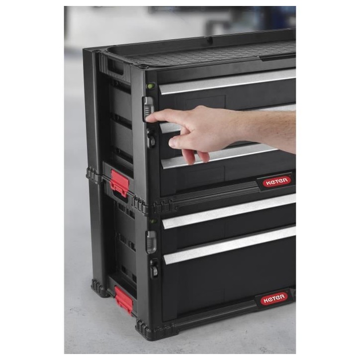 Boîte a outils vide KETER 237790 noir
