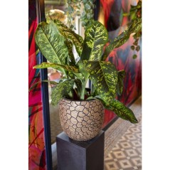 Pot boule - CAPI EUROPE - Clay NL - 35 x 34 cm - Noir/or
