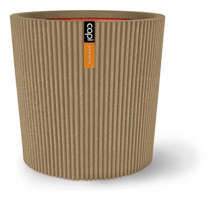 Vase conique - CAPI EUROPE - Groove NL - 45 x 41 cm - Beige Vase conique - CAPI EUROPE - Groove NL - 45 x 41 cm - Beige