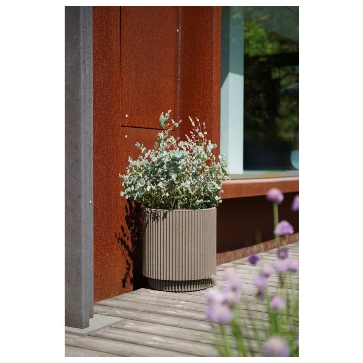 Vase cylindre - CAPI EUROPE - Groove NL - 44 x 46 cm - Beige Vase cylindre - CAPI EUROPE - Groove NL - 44 x 46 cm - Beige