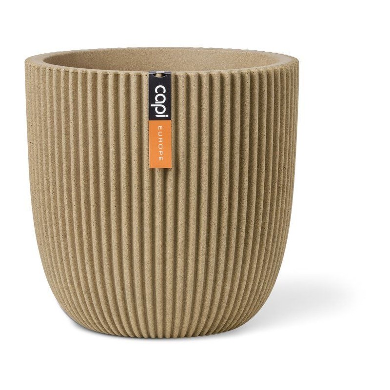 Pot boule - CAPI EUROPE - Groove NL - 43 x 41 cm - Beige