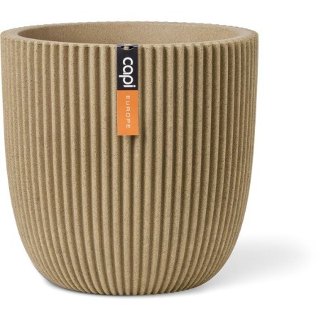Pot boule - CAPI EUROPE - Groove NL - 54 x 52 cm - Beige