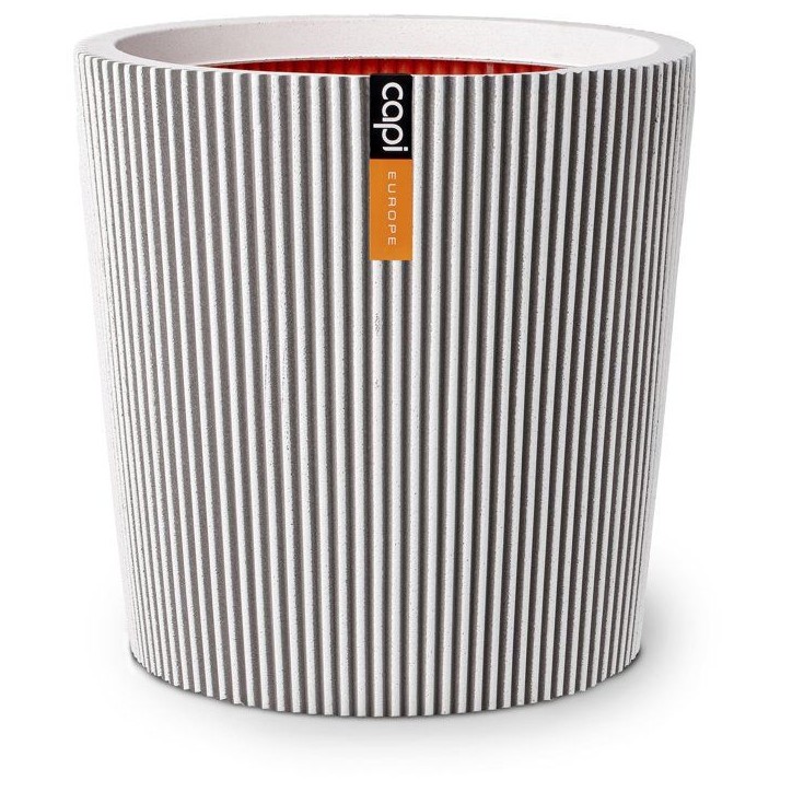 Vase conique - CAPI EUROPE - Groove NL - 36 x 34 - Ivoire Vase conique - CAPI EUROPE - Groove NL - 36 x 34 - Ivoire