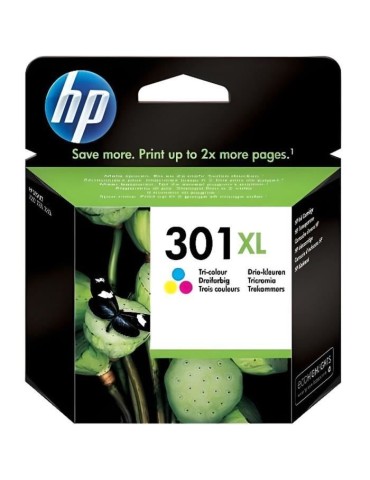 HP 301XL Cartouche d'encre trois couleurs grande capacité authentique (CH564EE) pour HP Envy 4505 et HP DeskJet 1050/1512/2548/