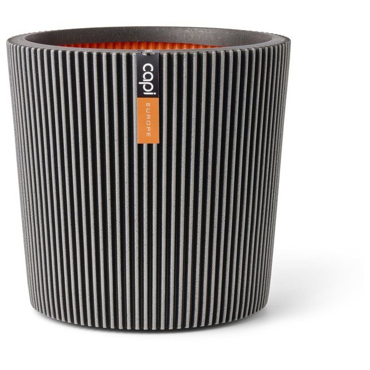 Vase conique - CAPI EUROPE - Groove NL - 45 x 41 cm - Anthracite Vase conique - CAPI EUROPE - Groove NL - 45 x 41 cm - Anthracite