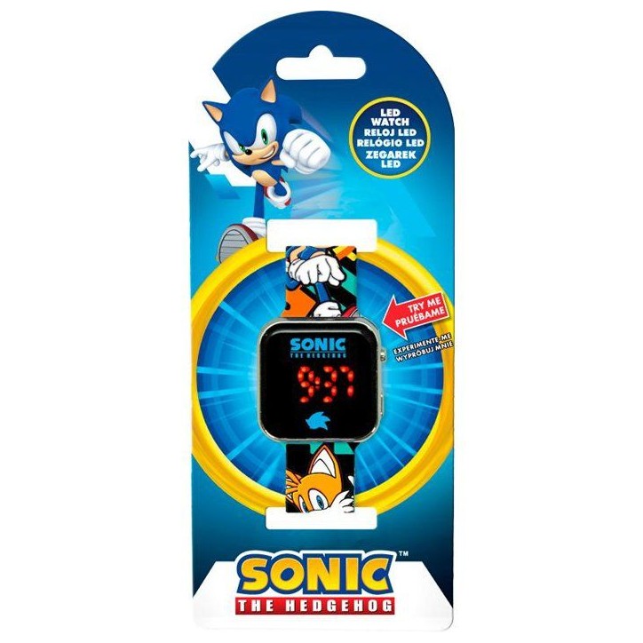 Montre LED - KIDS LICENSING - Sonic - Des 4 ans Montre LED - KIDS LICENSING - Sonic - Des 4 ans