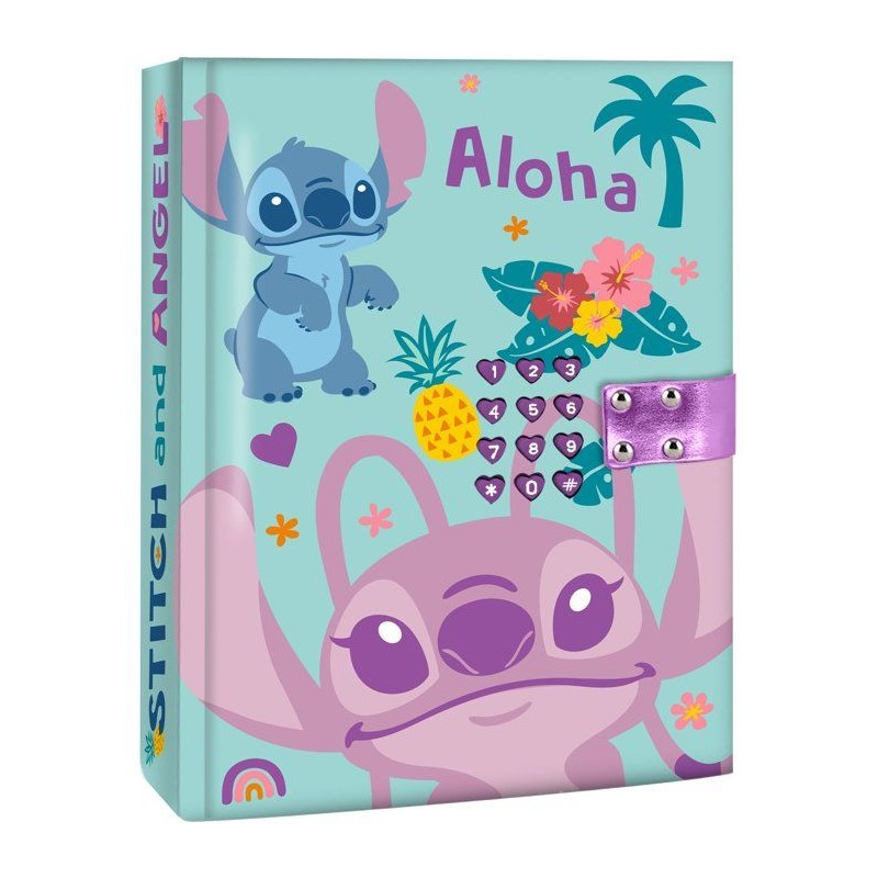 Agenda secret - KIDS LICENSING - STITCH - Avec code - Des 5 ans