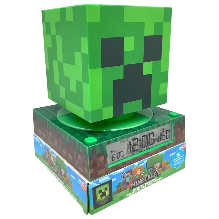 Réveil figurine 3D Minecraft - KIDS LICENSING - MIN3020 Réveil figurine 3D Minecraft - KIDS LICENSING - MIN3020