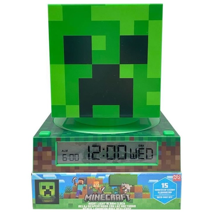 Réveil figurine 3D Minecraft - KIDS LICENSING - MIN3020 Réveil figurine 3D Minecraft - KIDS LICENSING - MIN3020