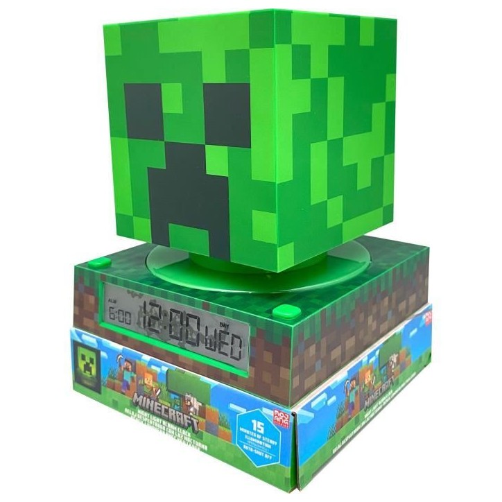 Réveil figurine 3D Minecraft - KIDS LICENSING - MIN3020 Réveil figurine 3D Minecraft - KIDS LICENSING - MIN3020