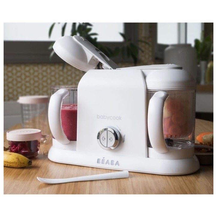 BEABA, Babycook Duo, robot bébé 4 en 1, contenance XXL, blanc BEABA, Babycook Duo, robot bébé 4 en 1, contenance XXL, blanc