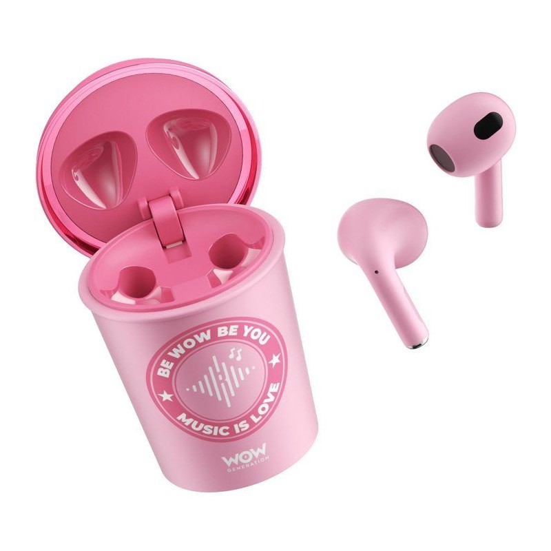 Ecouteurs sans fil - KIDS LICENSING - WOW GENERATION - Rose - Des 5 an