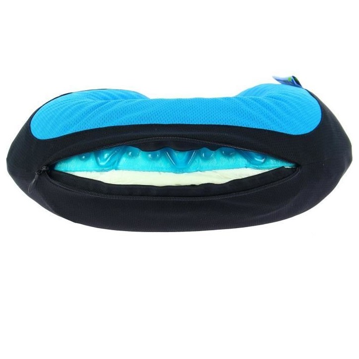 Cale nuque gel - KINE TRAVEL - 169803 - Noir et bleu Cale nuque gel - KINE TRAVEL - 169803 - Noir et bleu