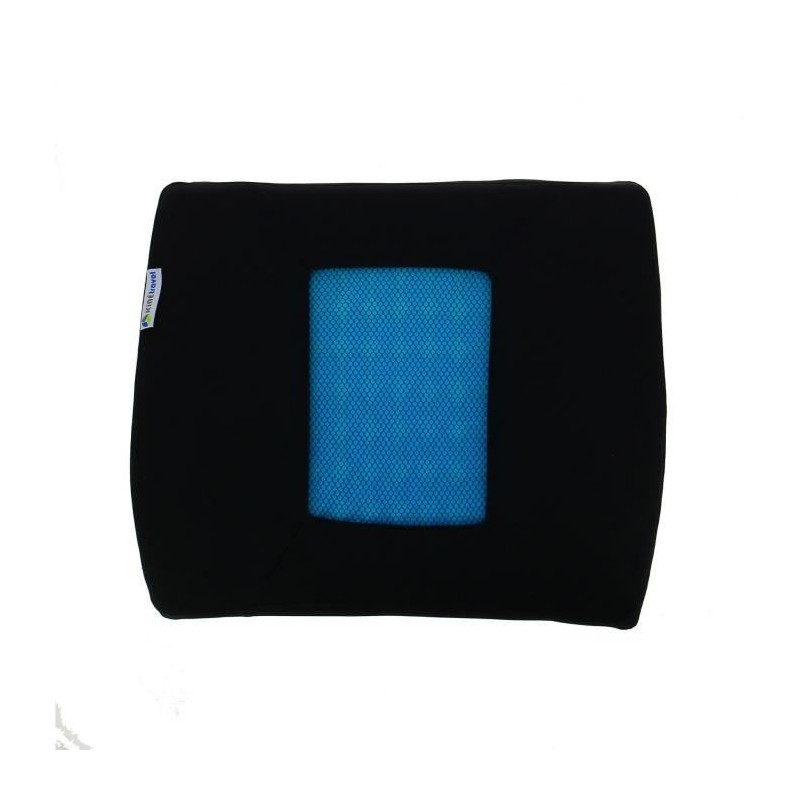 Coussin lombaire + Gel - KINE TRAVEL - 169821 - Noir et bleu