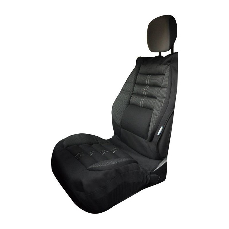 Couvre-siege - KINE TRAVEL - Confort intégral - Noir - Compatible air