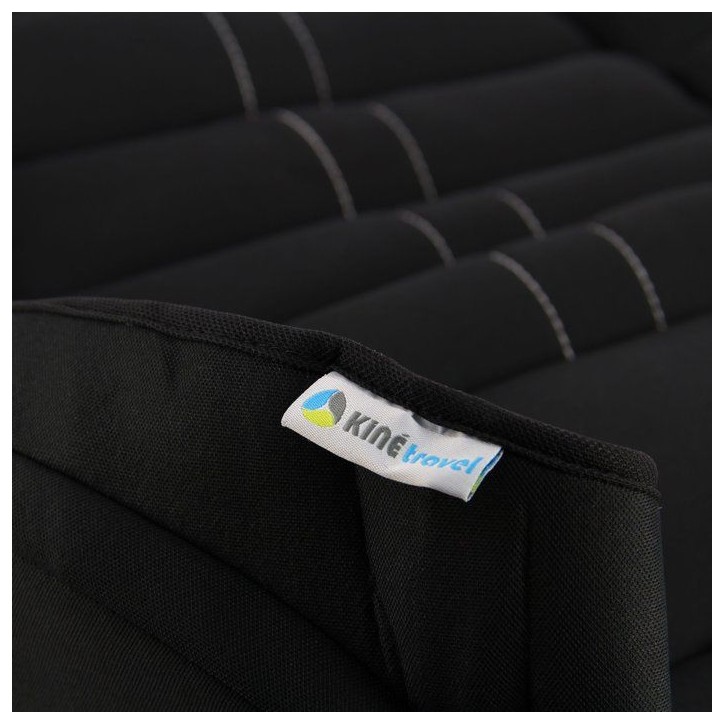 Couvre-siege - KINE TRAVEL - Confort intégral - Noir - Compatible airbags - Mousse haute qualité Couvre-siege - KINE TRAVEL - Confort intégral - Noir - Compatible airbags - Mousse haute qualité