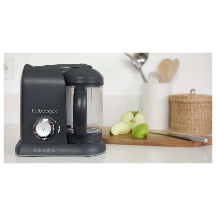 BÉABA - Babycook Solo - Robot Bébé 4 en 1 Mixeur-Cuiseur - Cuisson Vapeur - Dark Grey BÉABA - Babycook Solo - Robot Bébé 4 en 1 Mixeur-Cuiseur - Cuisson Vapeur - Dark Grey
