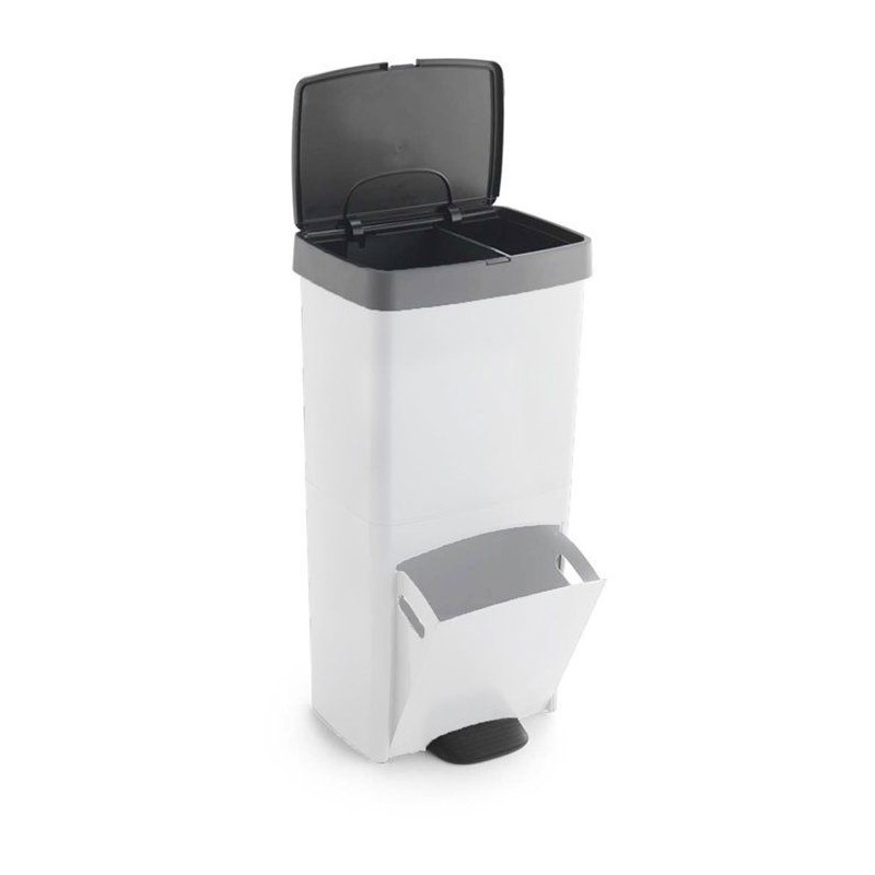 Poubelle de cuisine tri sélectif 70L - PICEA - Double compartiment ve