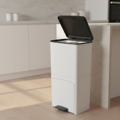 Poubelle de cuisine tri sélectif 70L - PICEA - Double compartiment ve