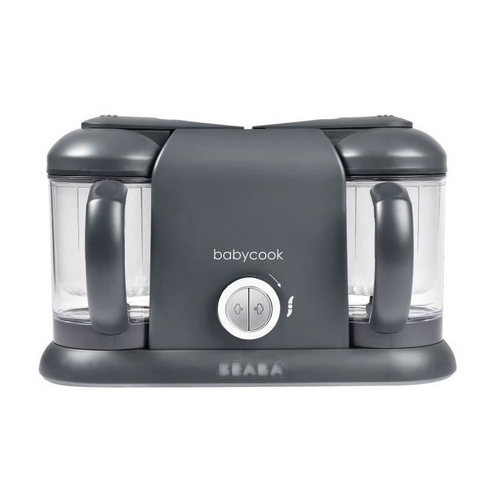BÉABA - Babycook Duo - Robot Bébé 4 en 1 Mixeur-Cuiseur - Cuisson Vapeur rapide - Contenance XXL 2200 ml - Dark Grey BÉABA - Babycook Duo - Robot Bébé 4 en 1 Mixeur-Cuiseur - Cuisson Vapeur rapide - Contenance XXL 2200 ml - Dark Grey